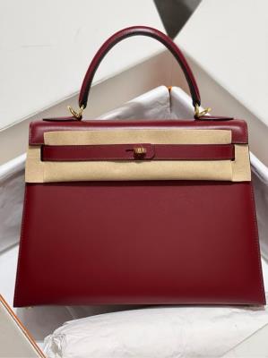 wholesale quality hermes kelly 28 sellier rouge h swift ghw